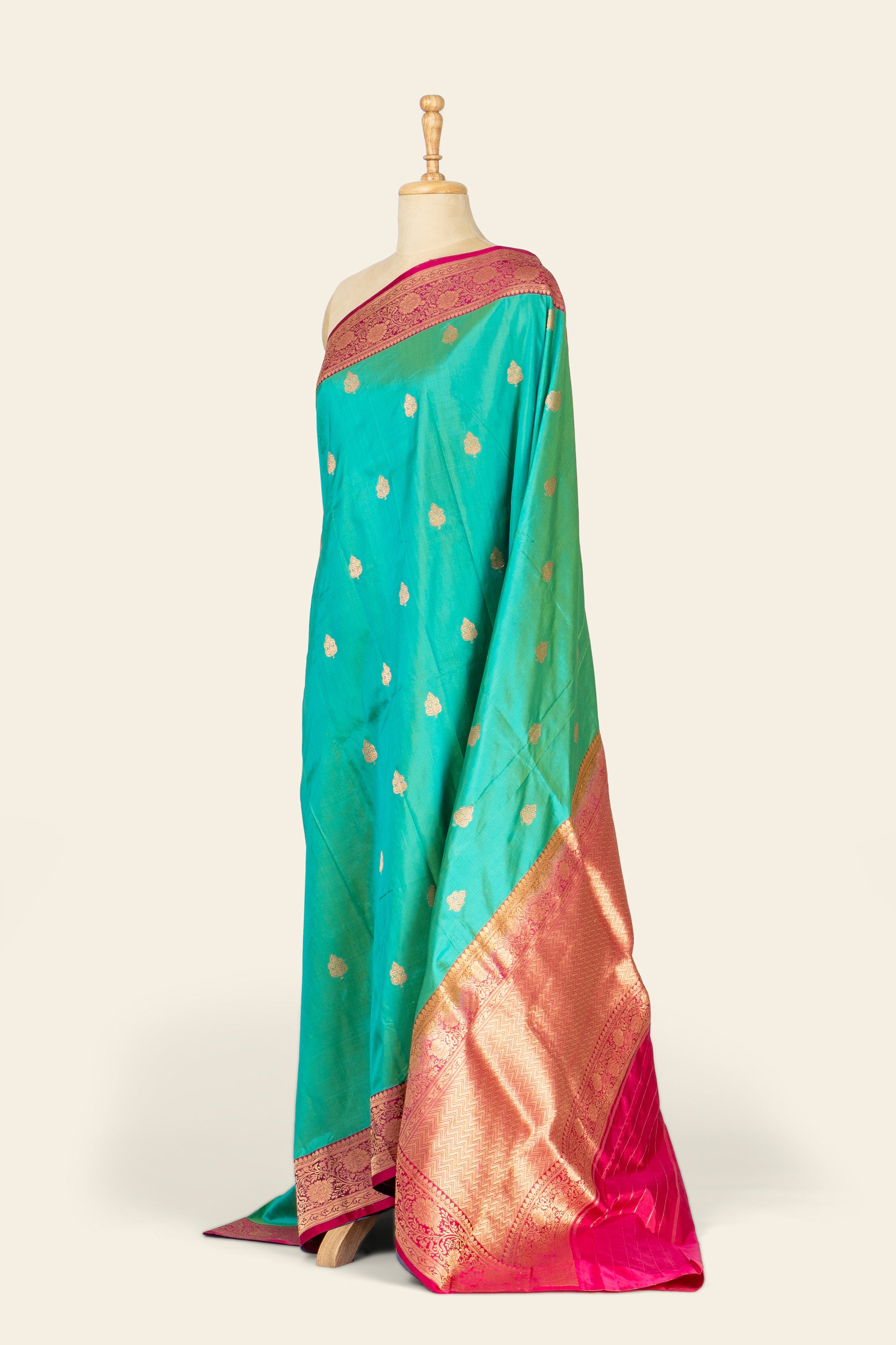 Green Kadhua Benarasi Silk Saree