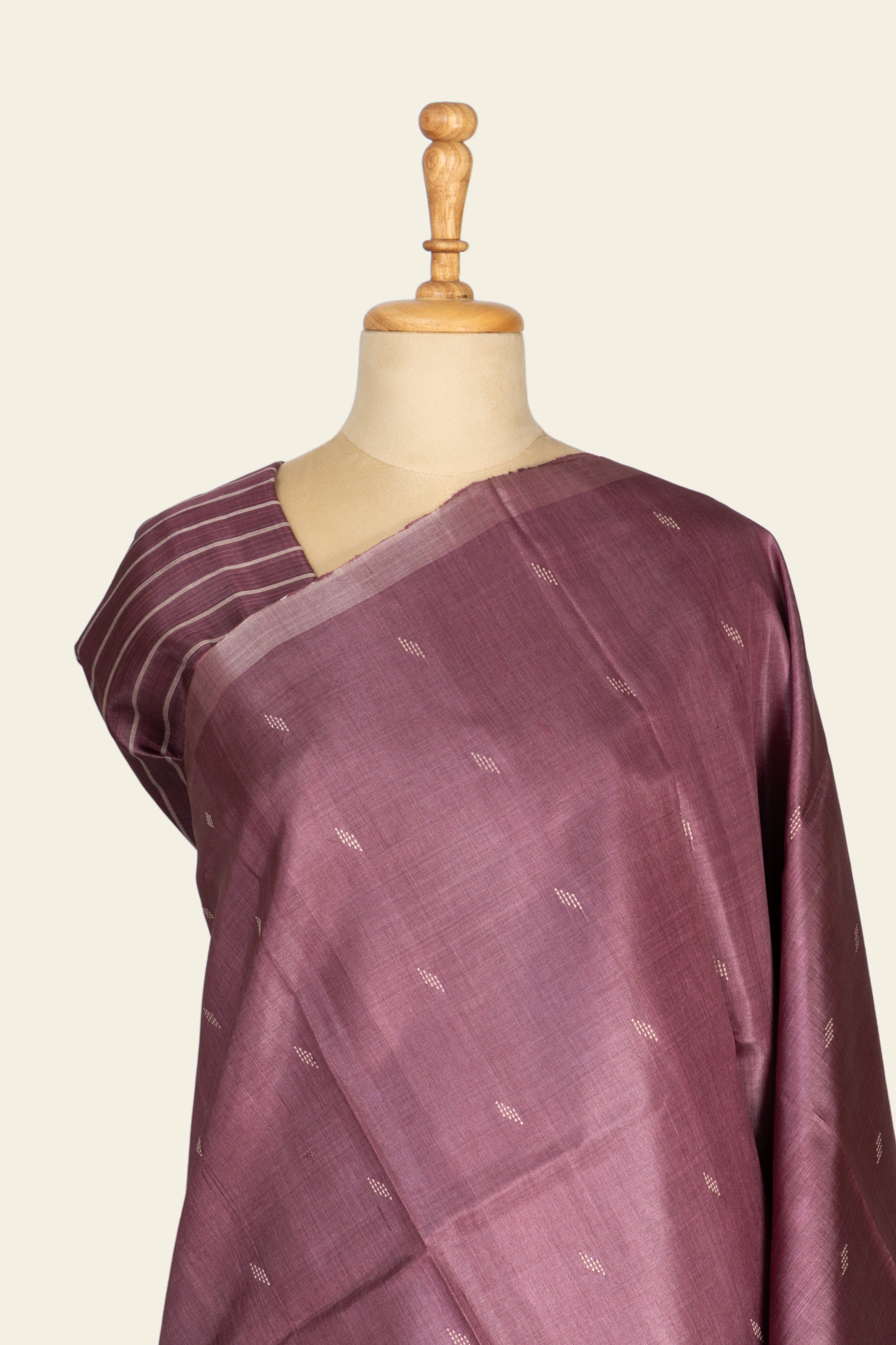 Purple Chhattisgarh Pure Tussar Silk Saree