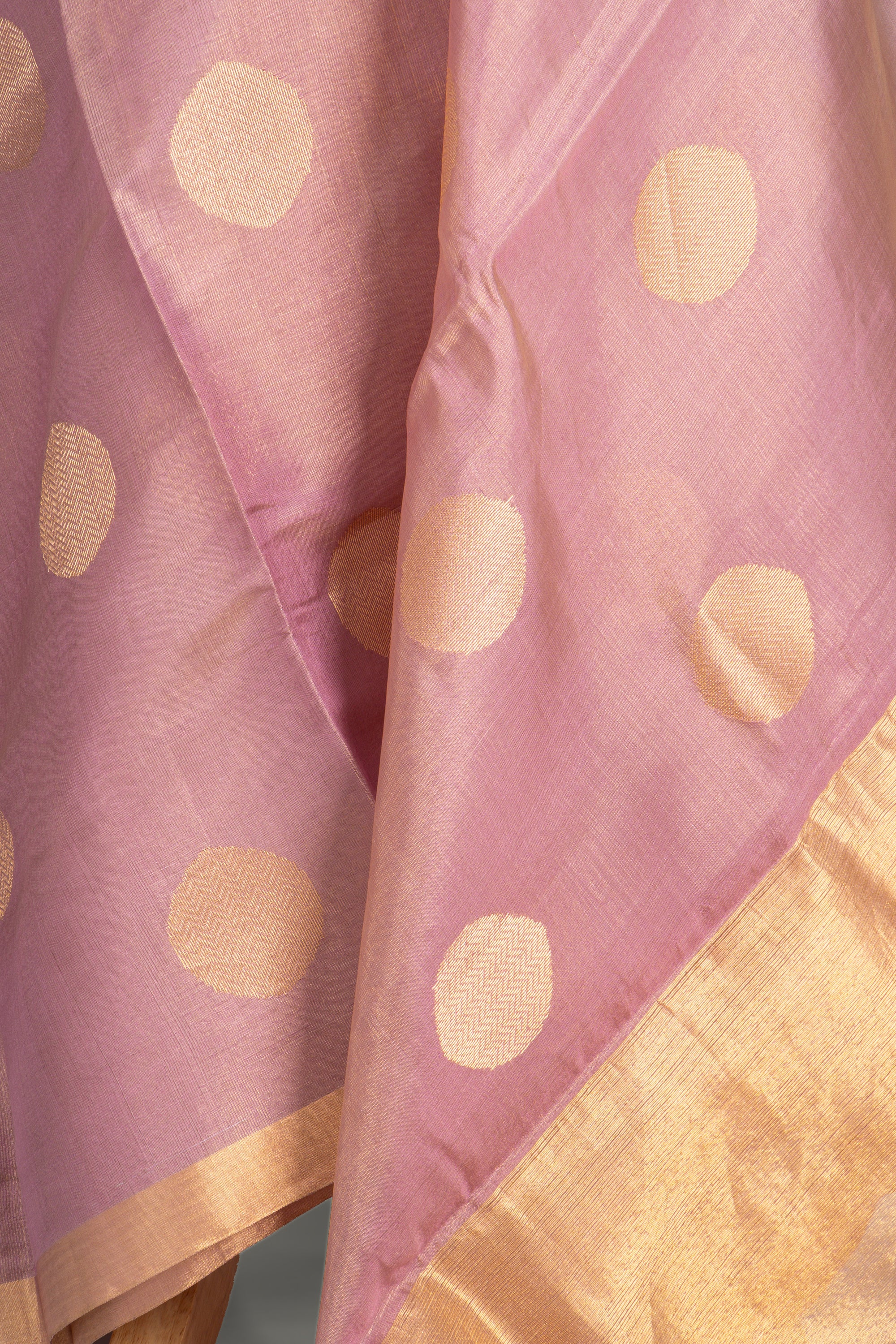 Lavender Chanderi Tissue Silk Saree