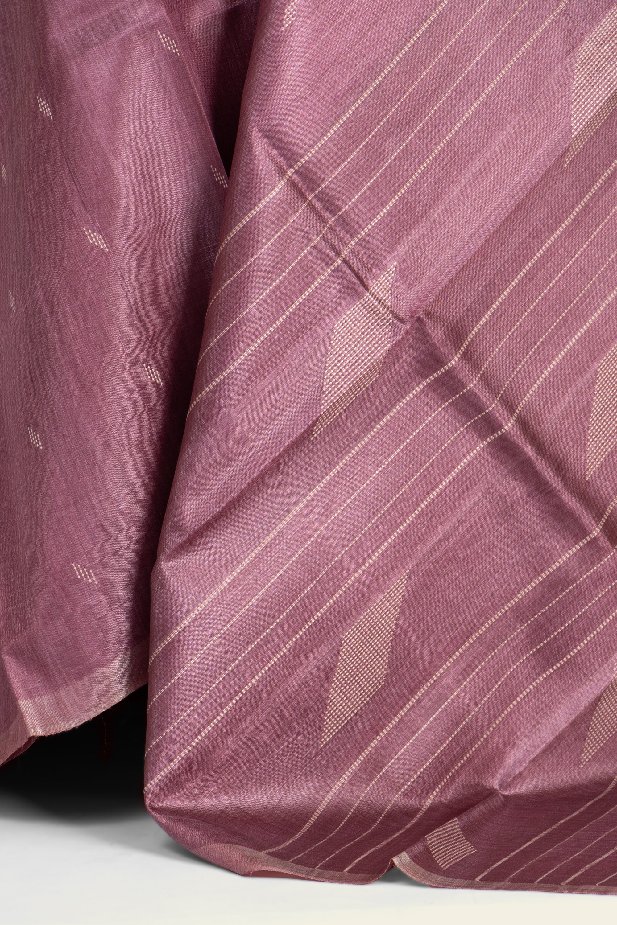 Purple Chhattisgarh Pure Tussar Silk Saree