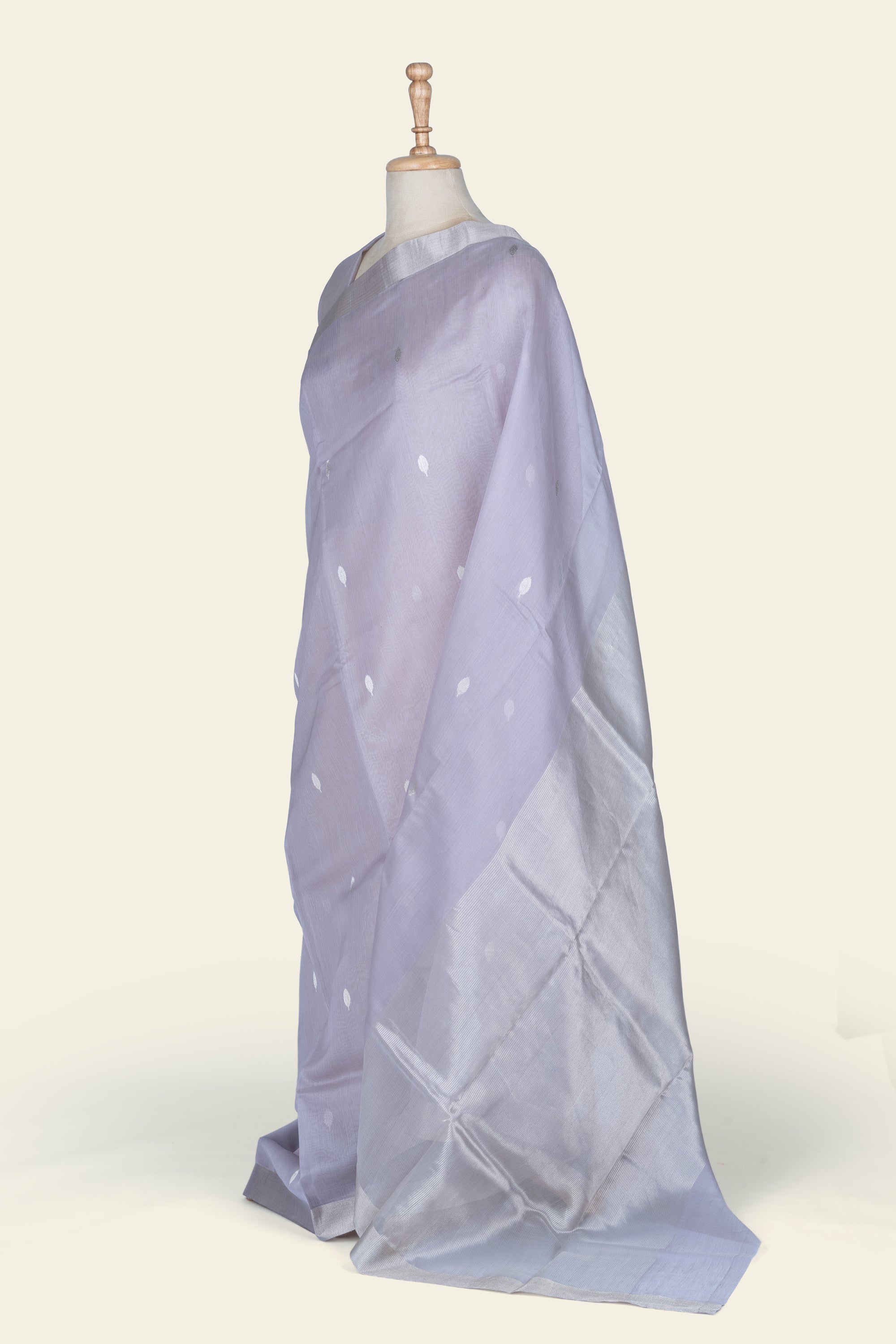 Dreamy Lavender Chanderi Silk Cotton Saree
