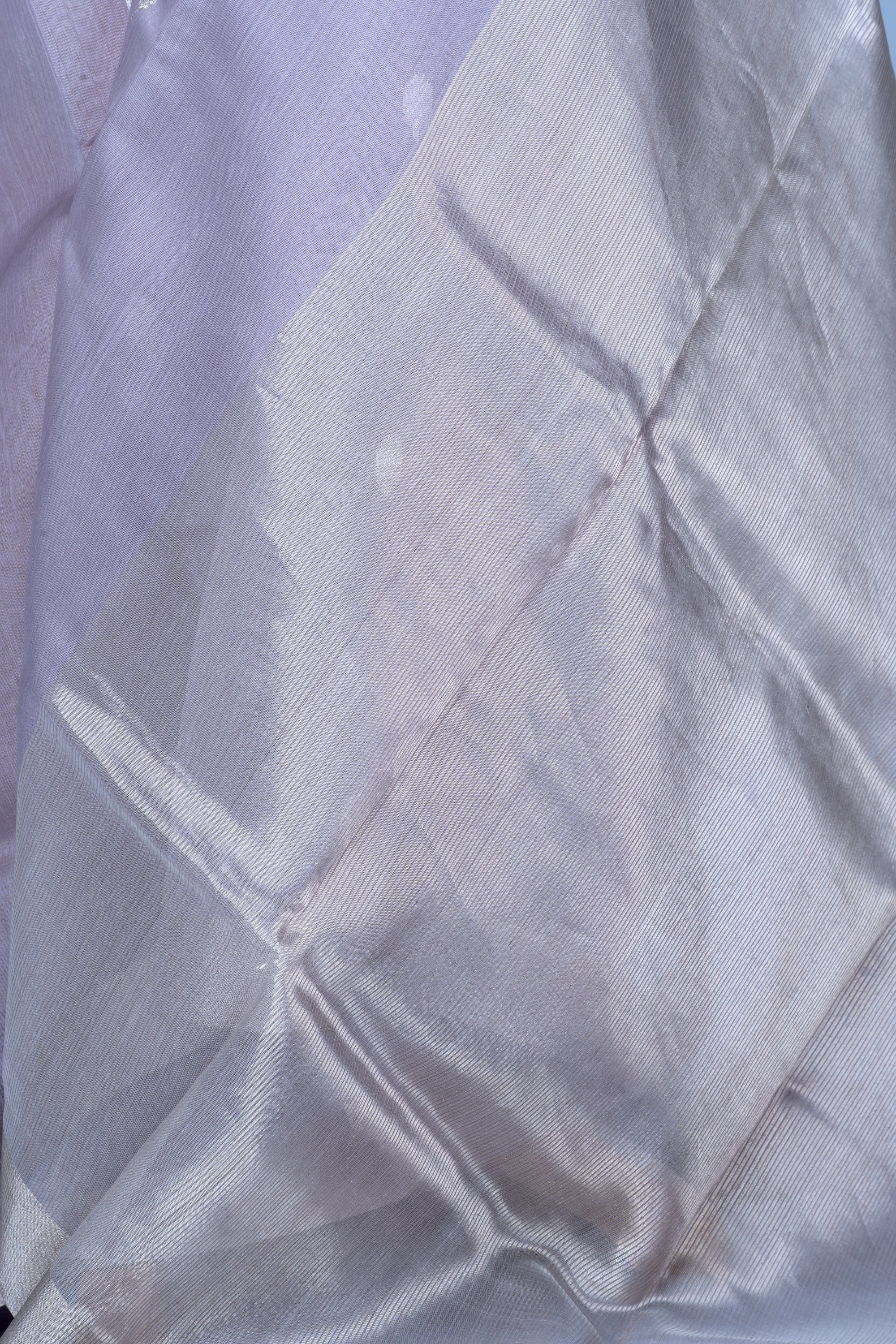Dreamy Lavender Chanderi Silk Cotton Saree