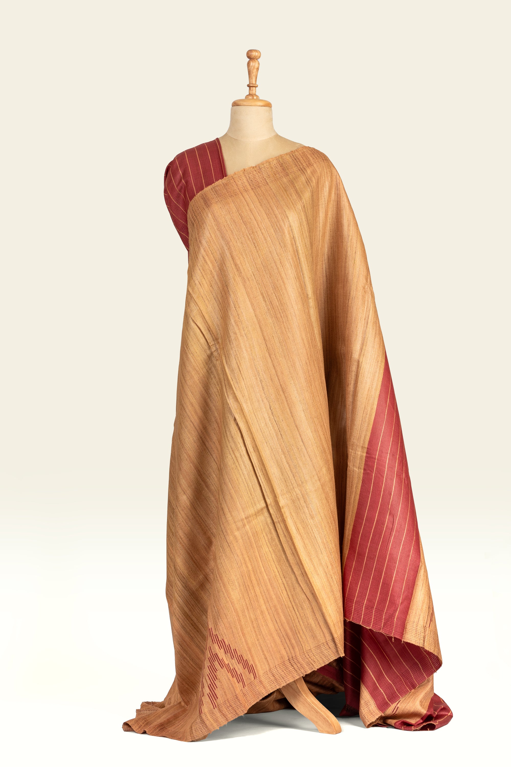 Golden Yellow Chhattisgarh Ghicha Tussar Silk Saree