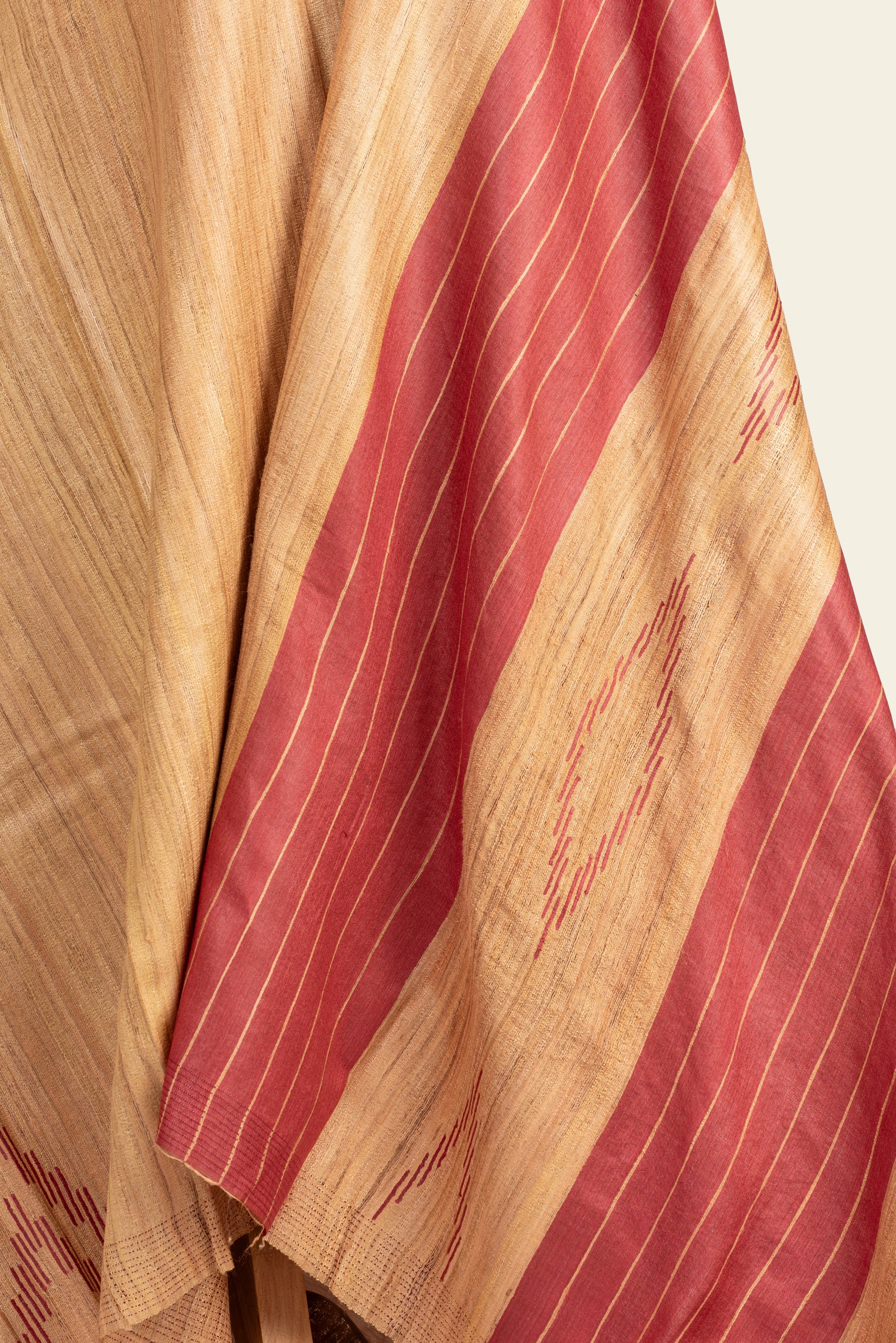 Golden Yellow Chhattisgarh Ghicha Tussar Silk Saree