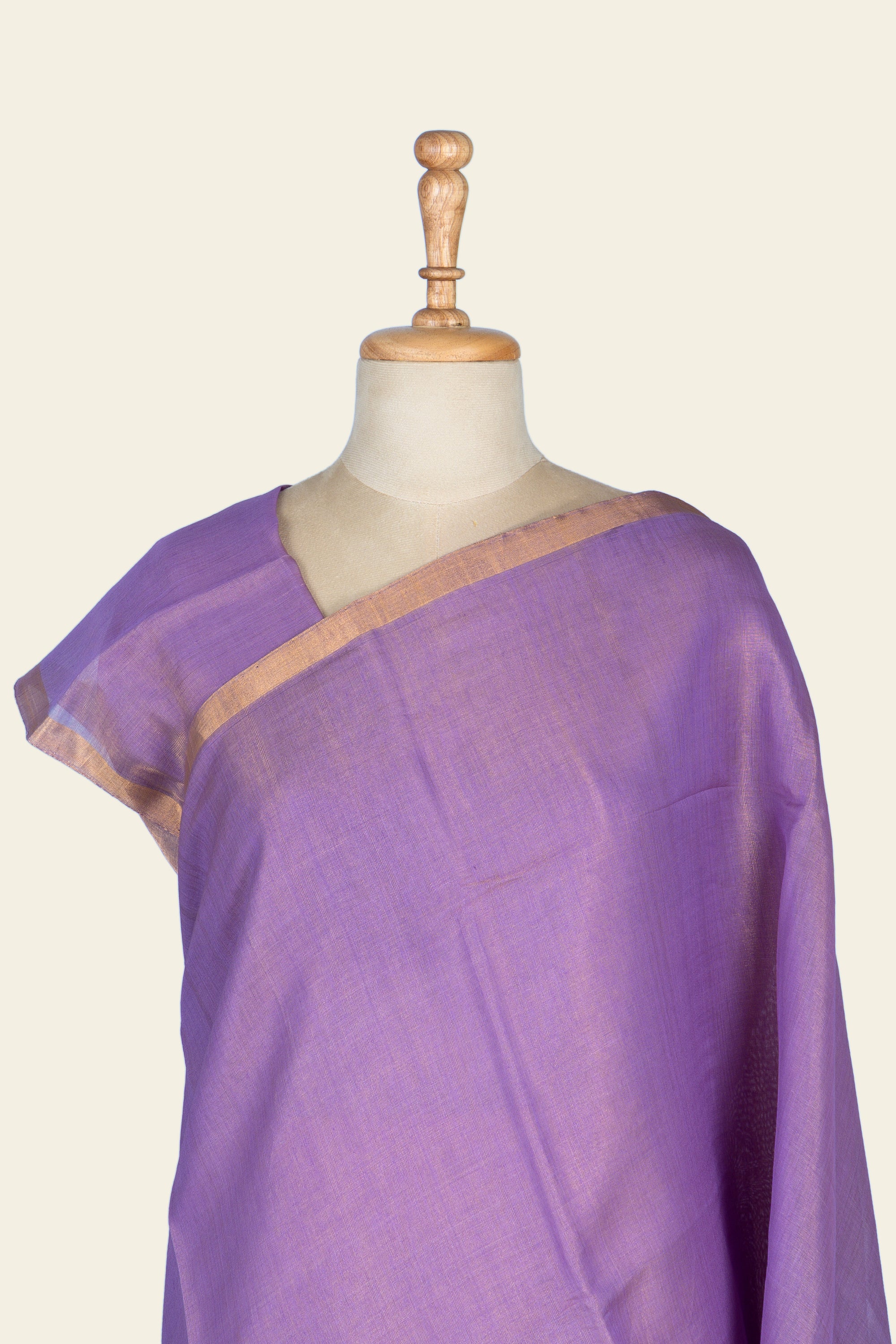 Lavendar Chanderi Tissue Saree