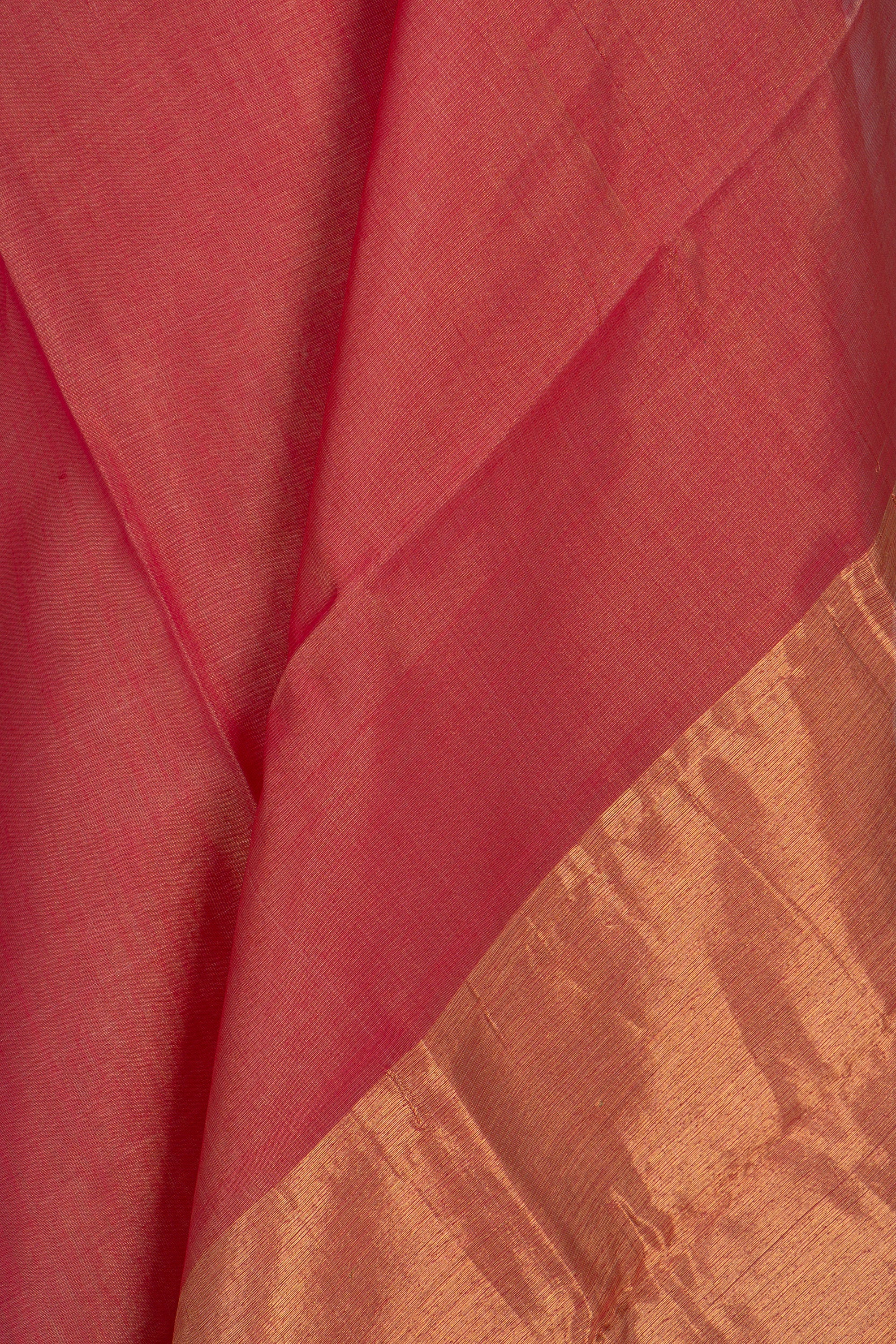 Pink Chanderi Tissue Saree