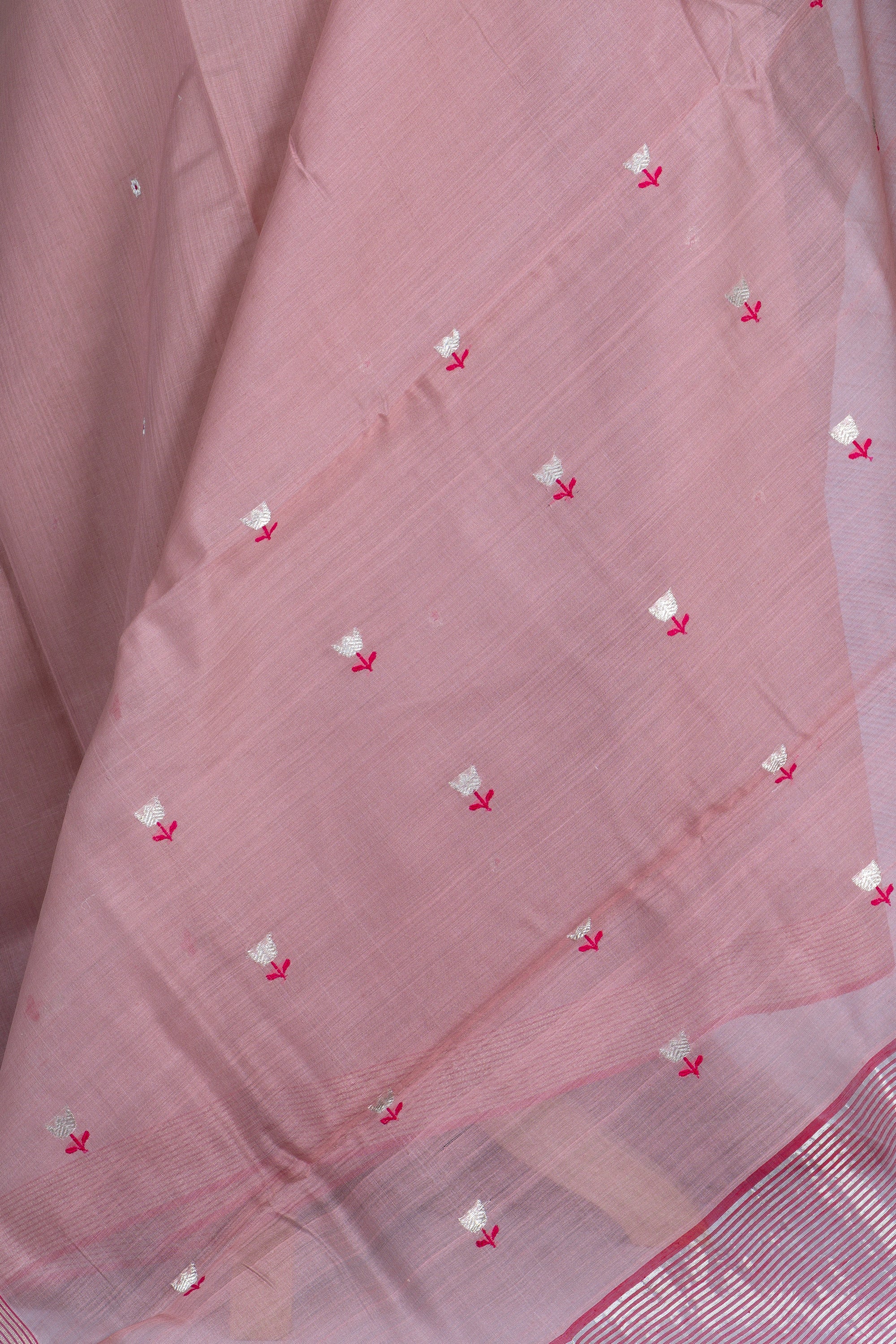 Mauve Chanderi Silk Cotton Saree