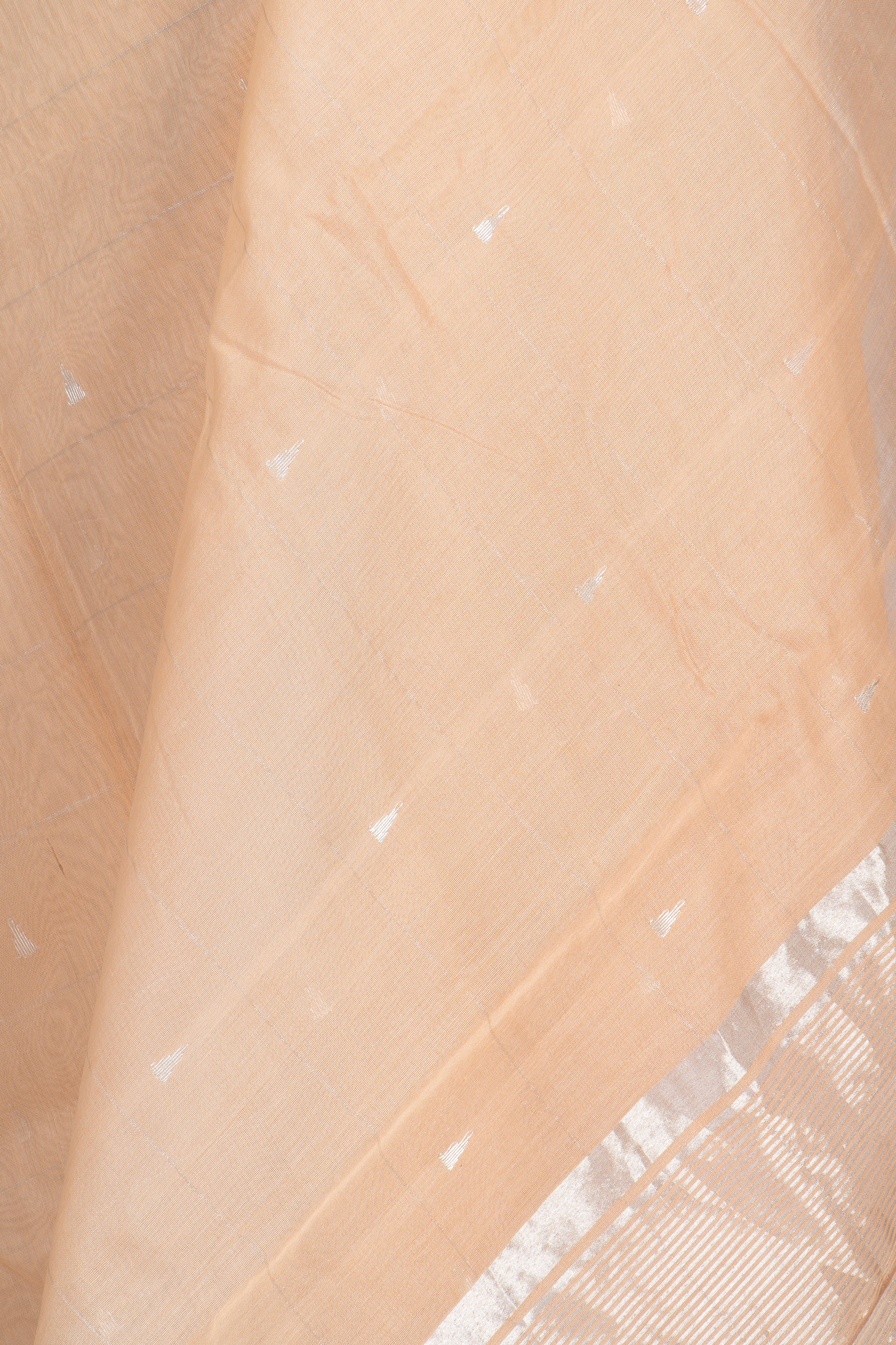 Light Peach Chanderi Silk Saree