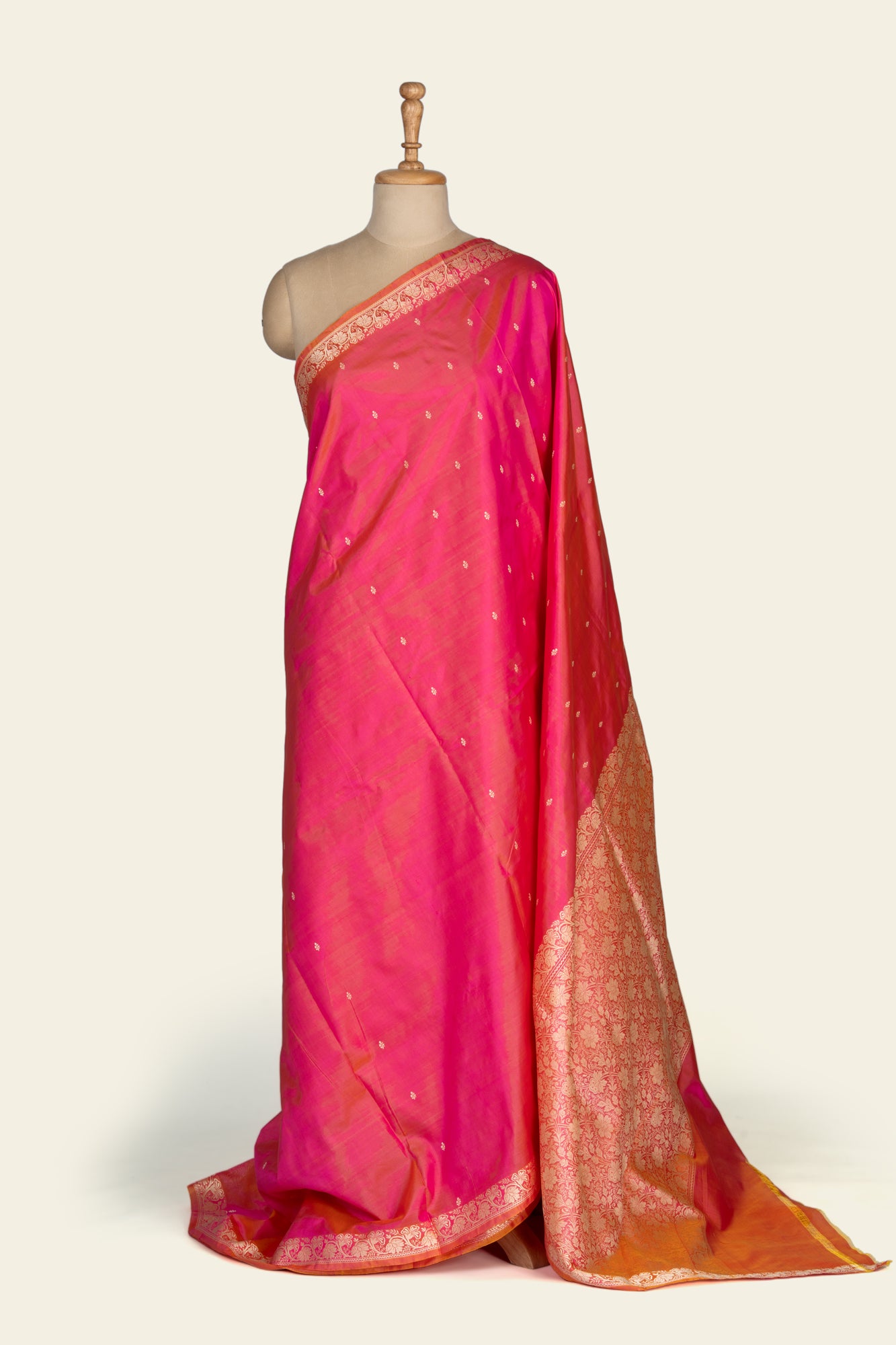 Soft Pink Resham Benarasi silk saree