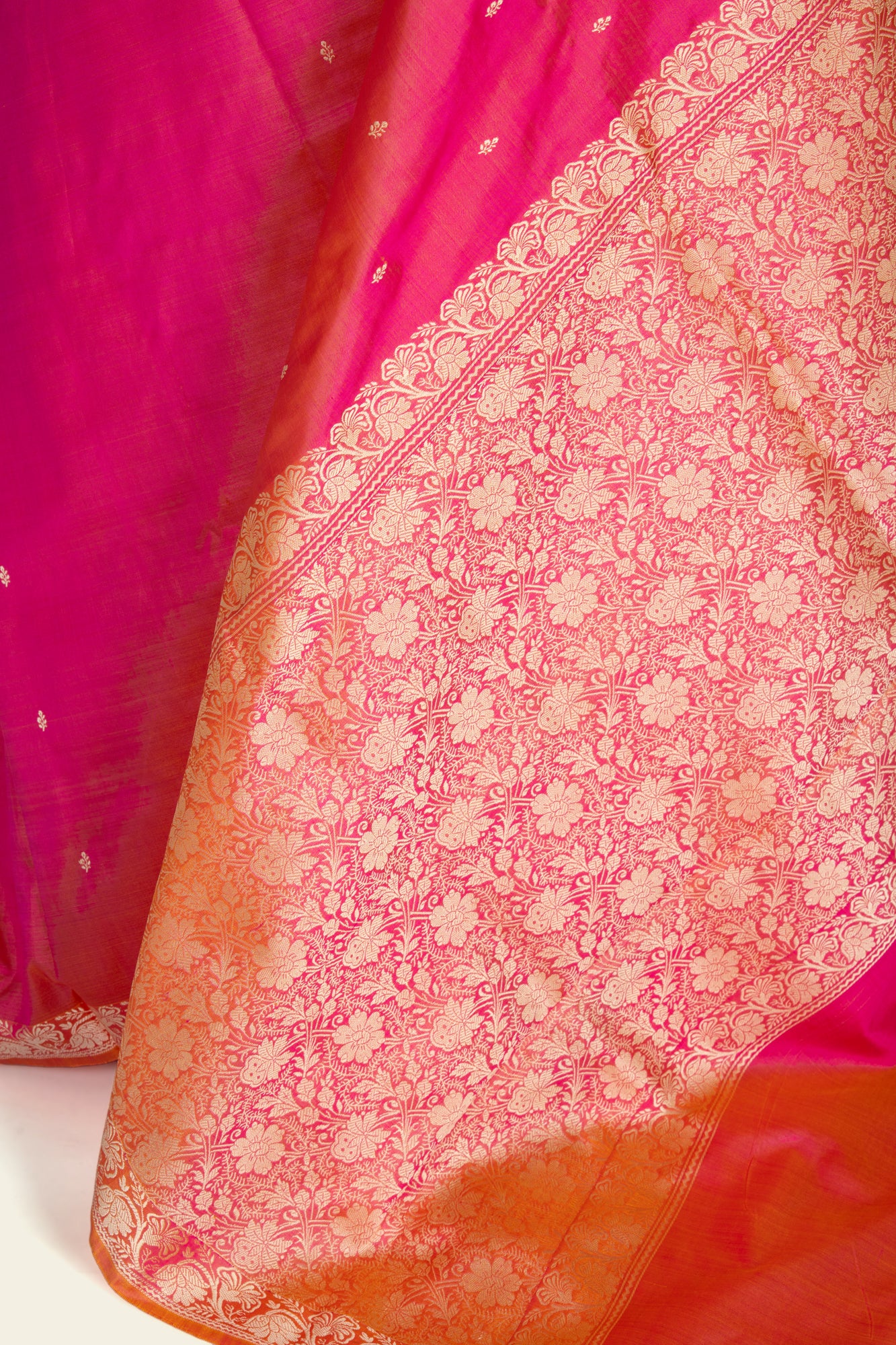 Soft Pink Resham Benarasi silk saree