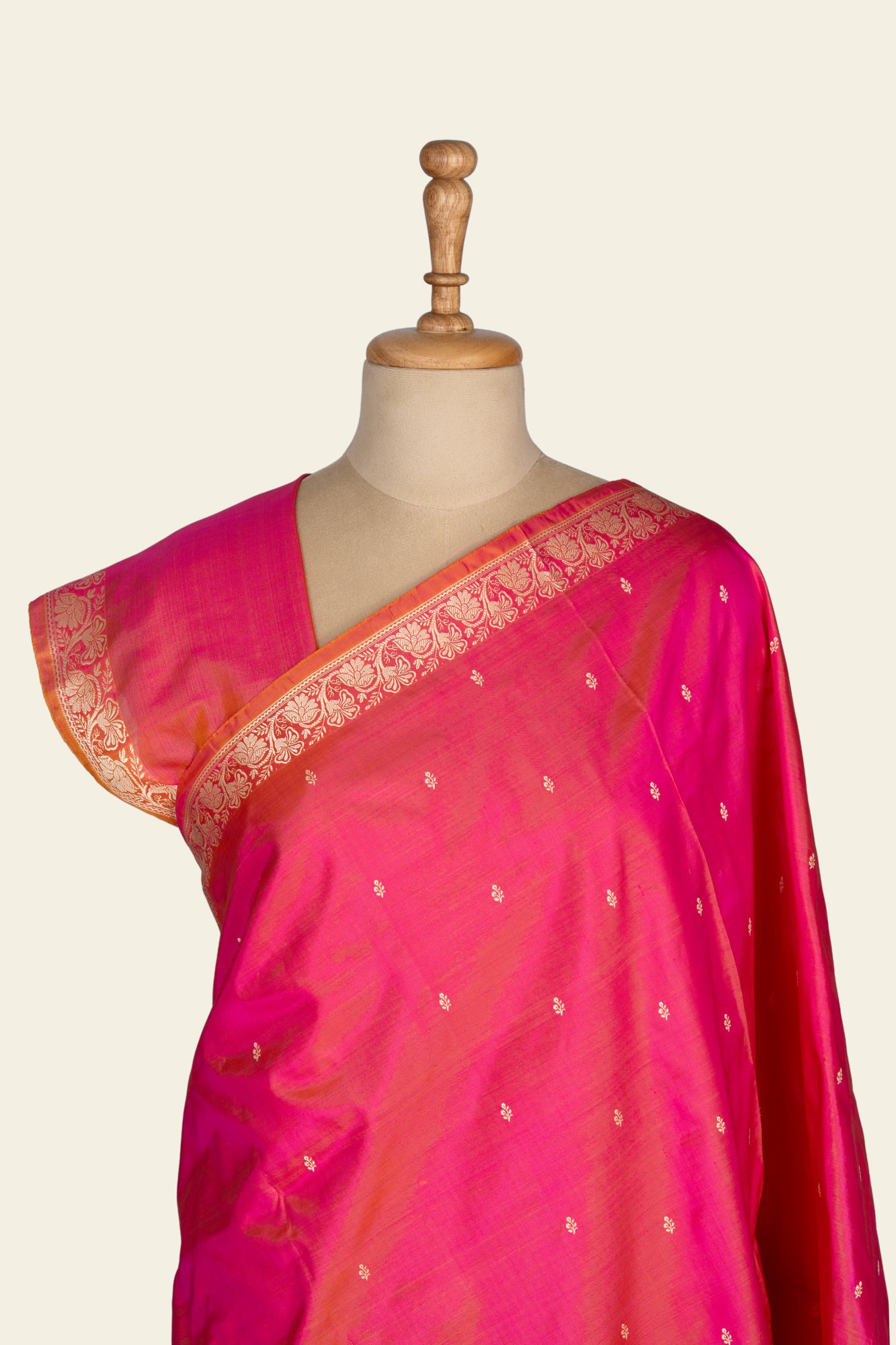 Soft Pink Resham Benarasi silk saree