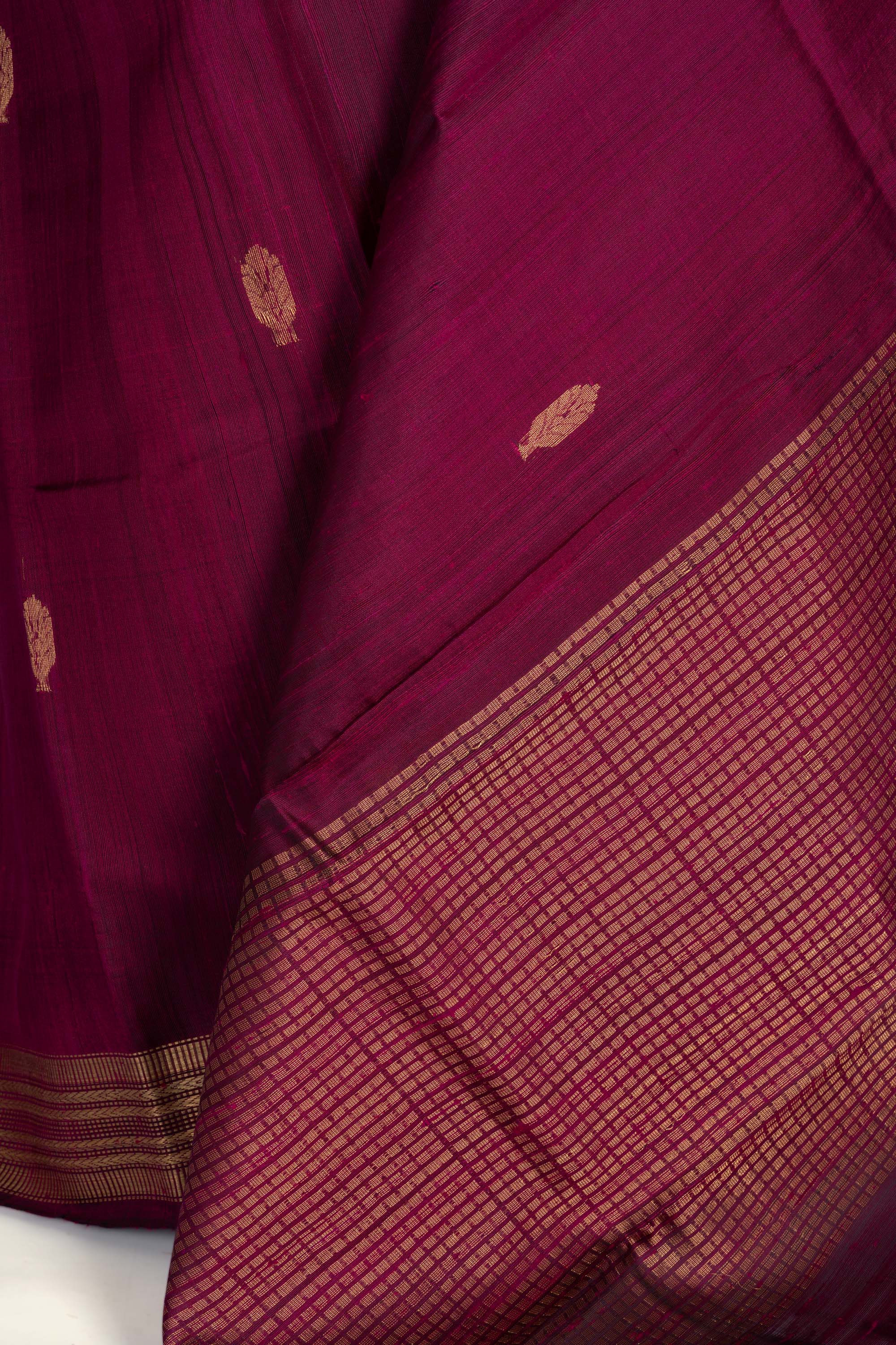 Light Purple Chhattisgarh Raw Silk Saree