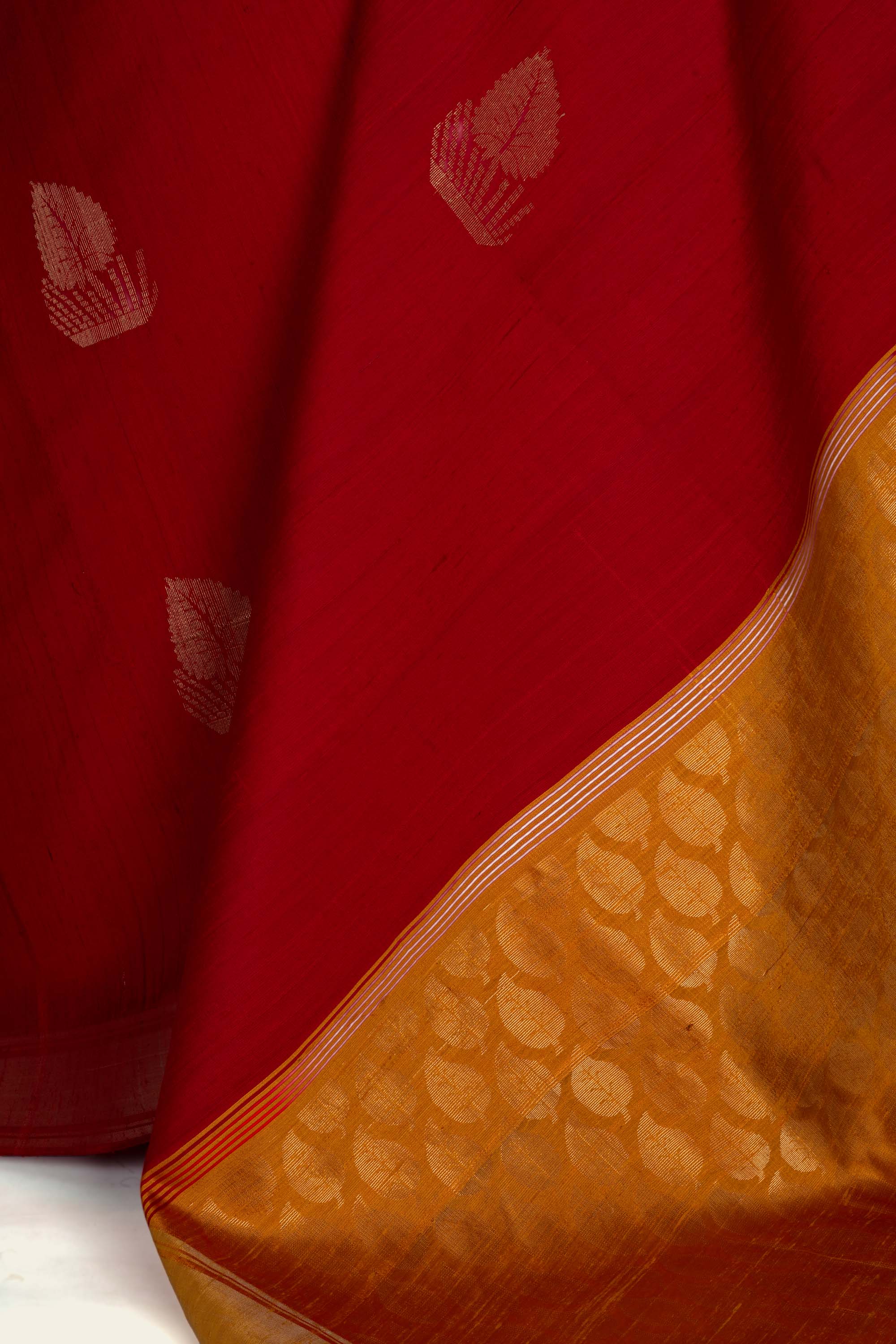 Blush Pink Chhattisgarh Raw Silk Saree