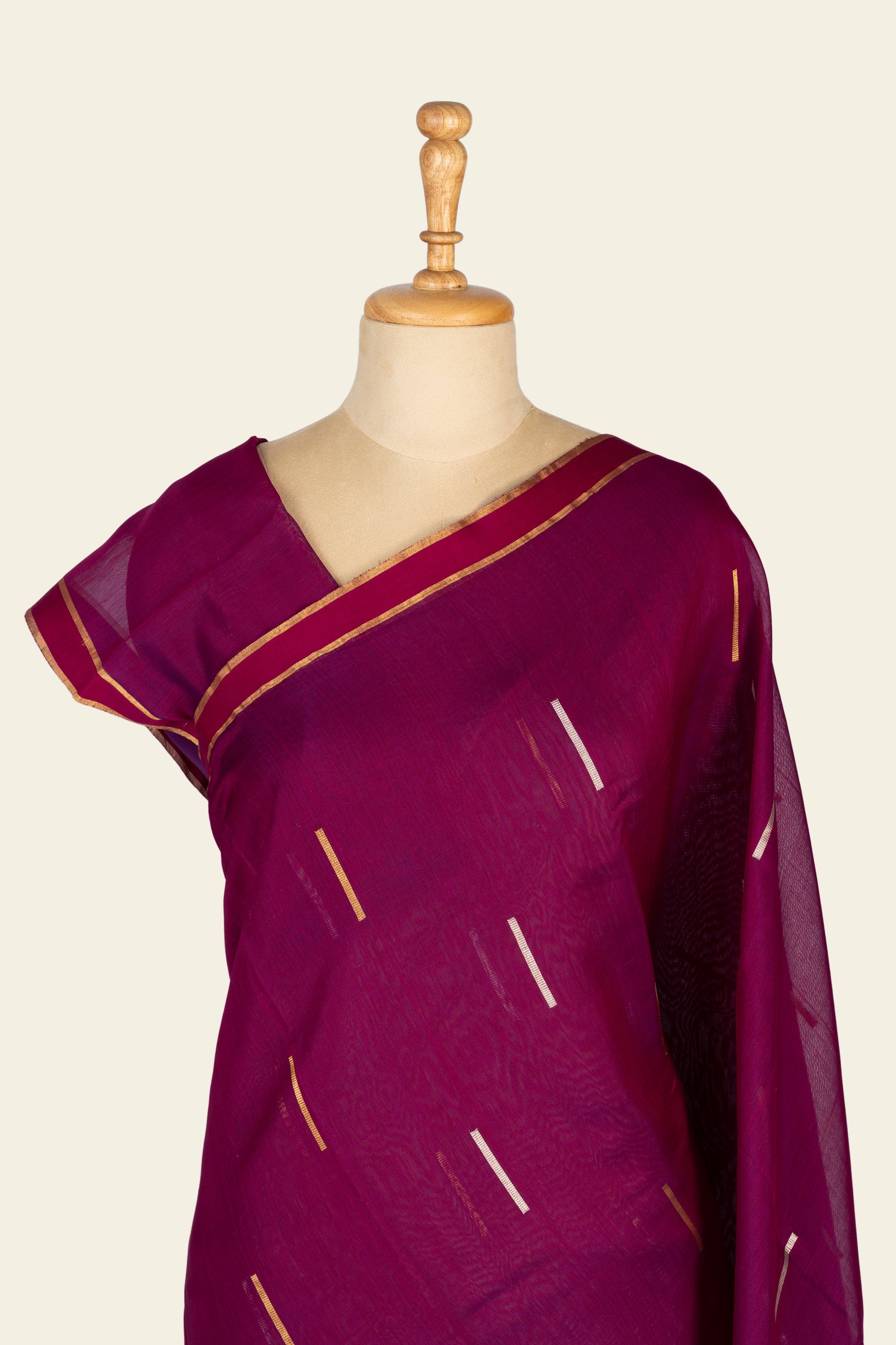 Orchid Purple Chanderi Silk Cotton Saree