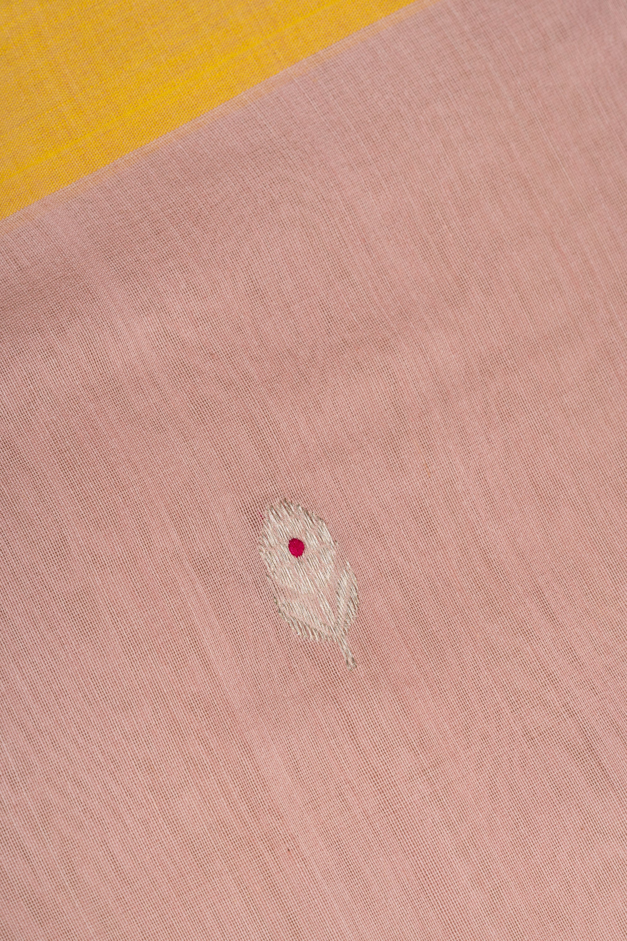 Misty Pink Chanderi Silk Cotton Saree