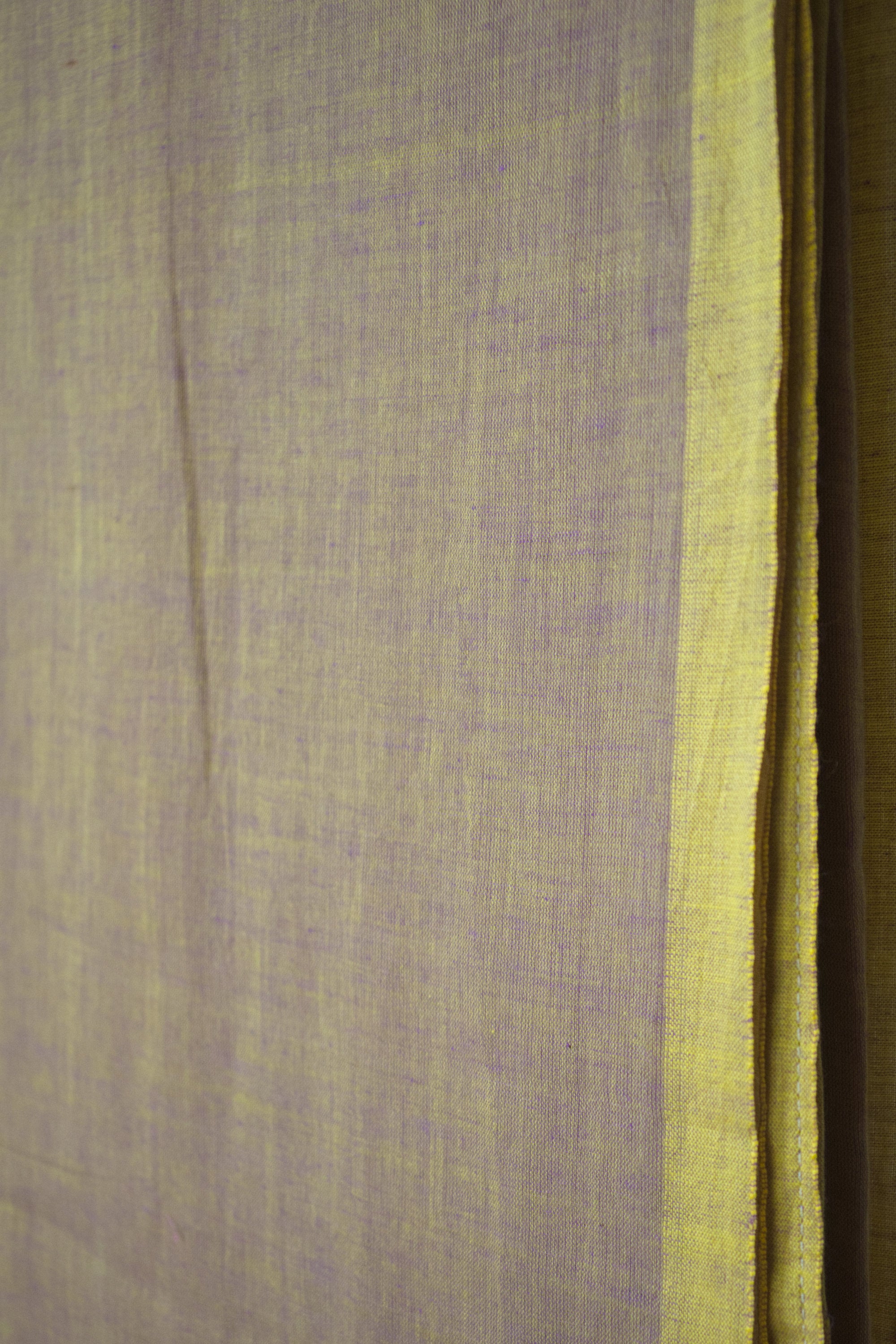 Yellow and Blue Dual Shade Bengal Mulmul Cotton Saree