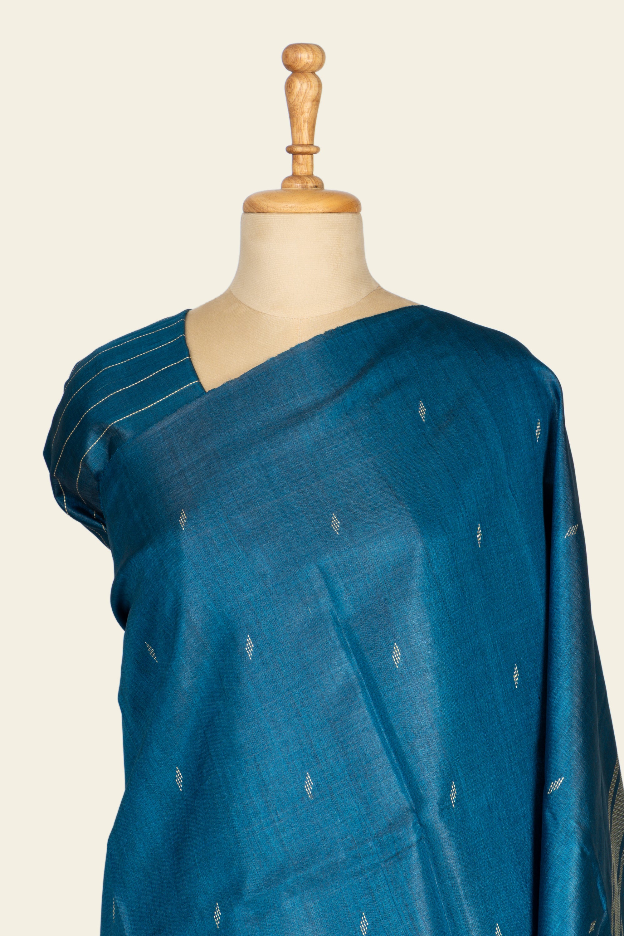 Royal Blue Chhattisgarh Pure Tussar Silk Saree