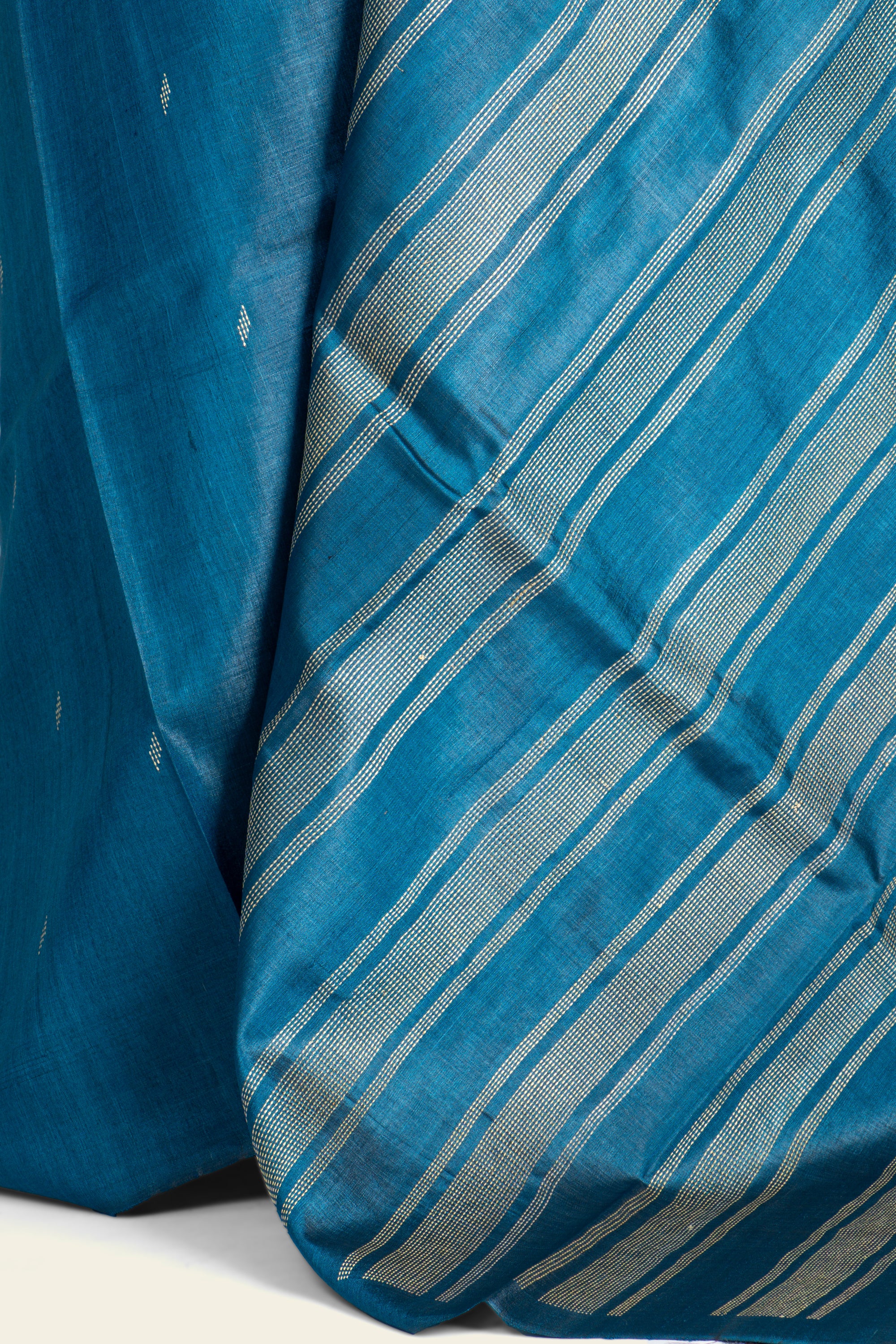 Royal Blue Chhattisgarh Pure Tussar Silk Saree