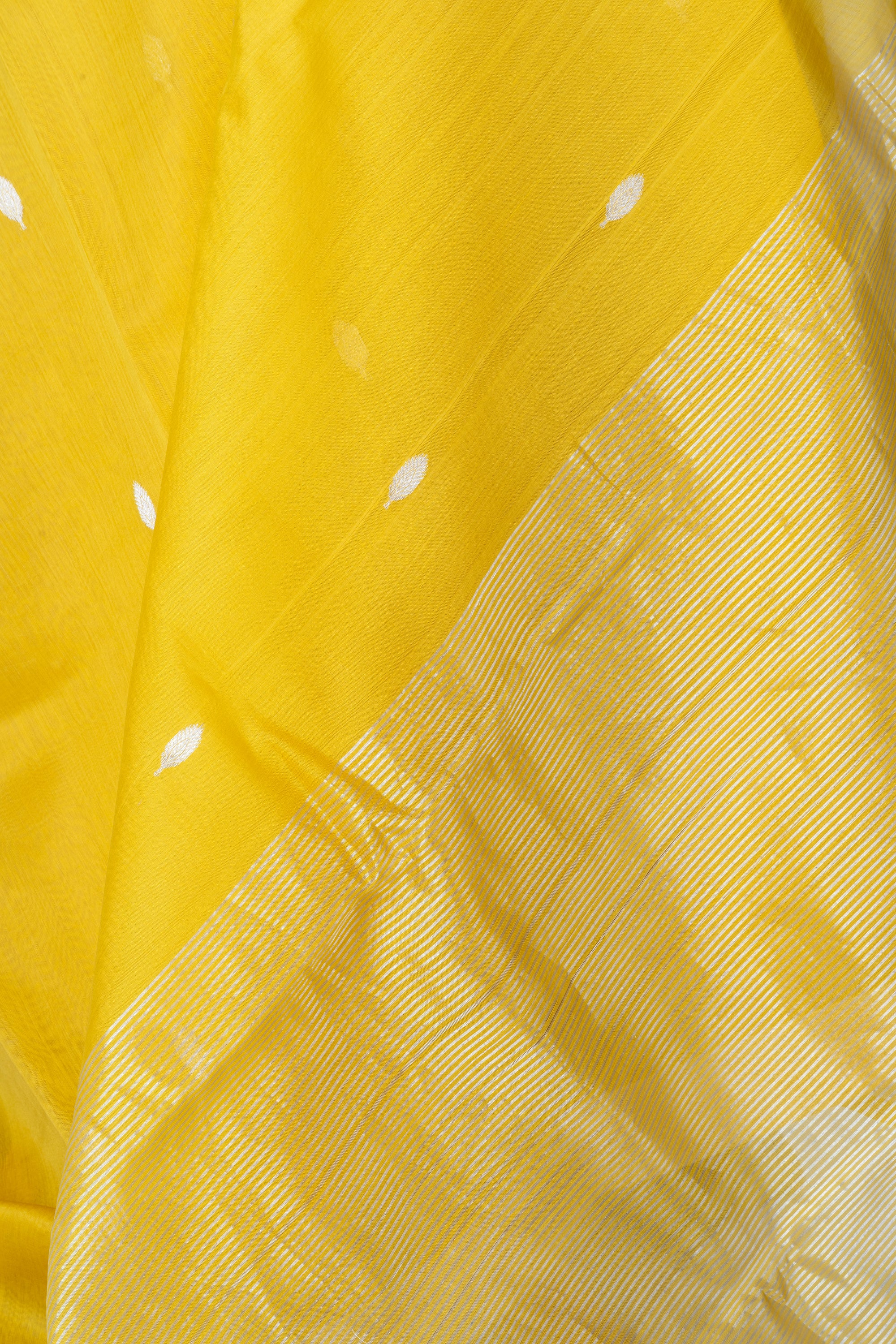 Haldi Yellow Chanderi Silk Cotton Saree