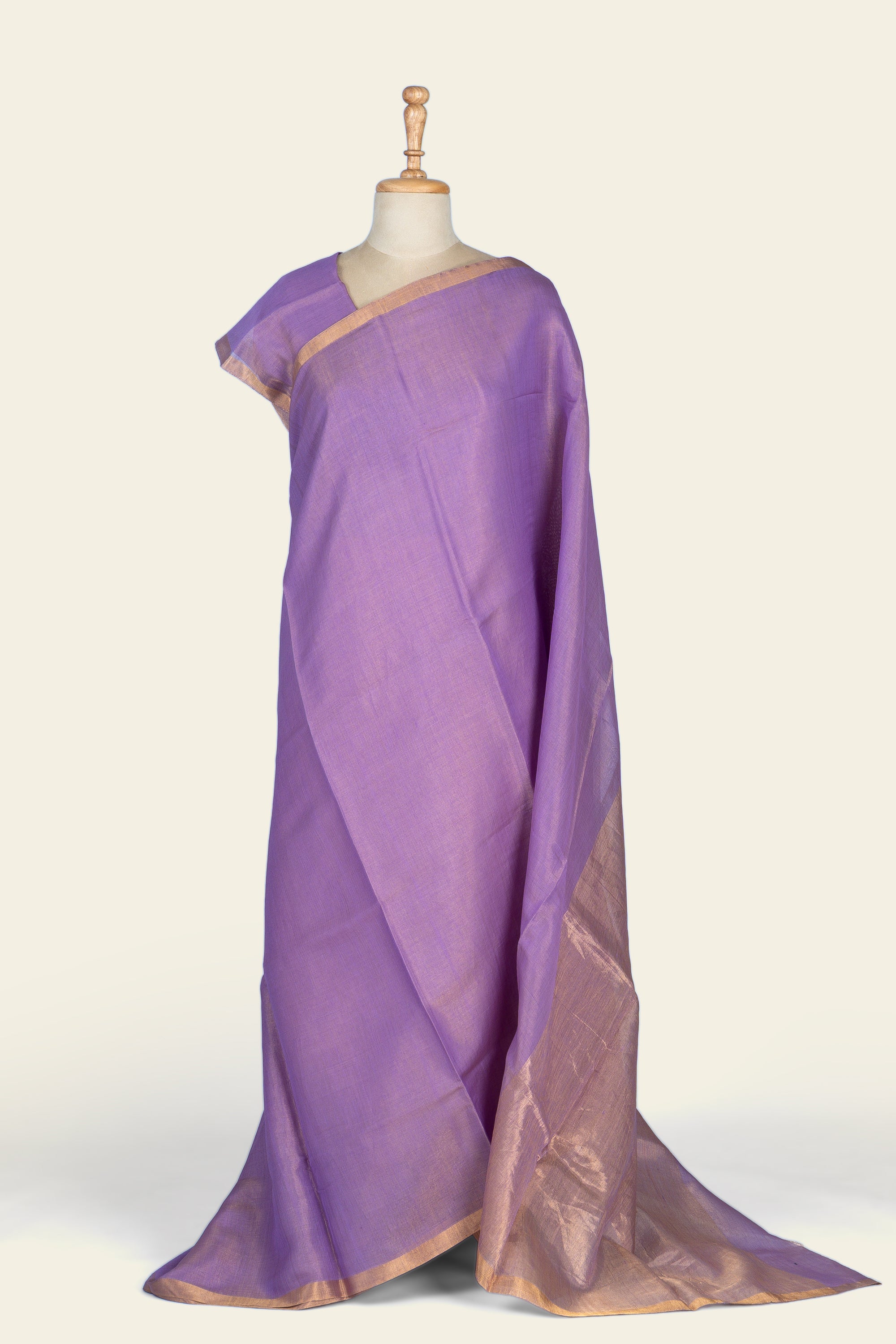 Lavendar Chanderi Tissue Saree