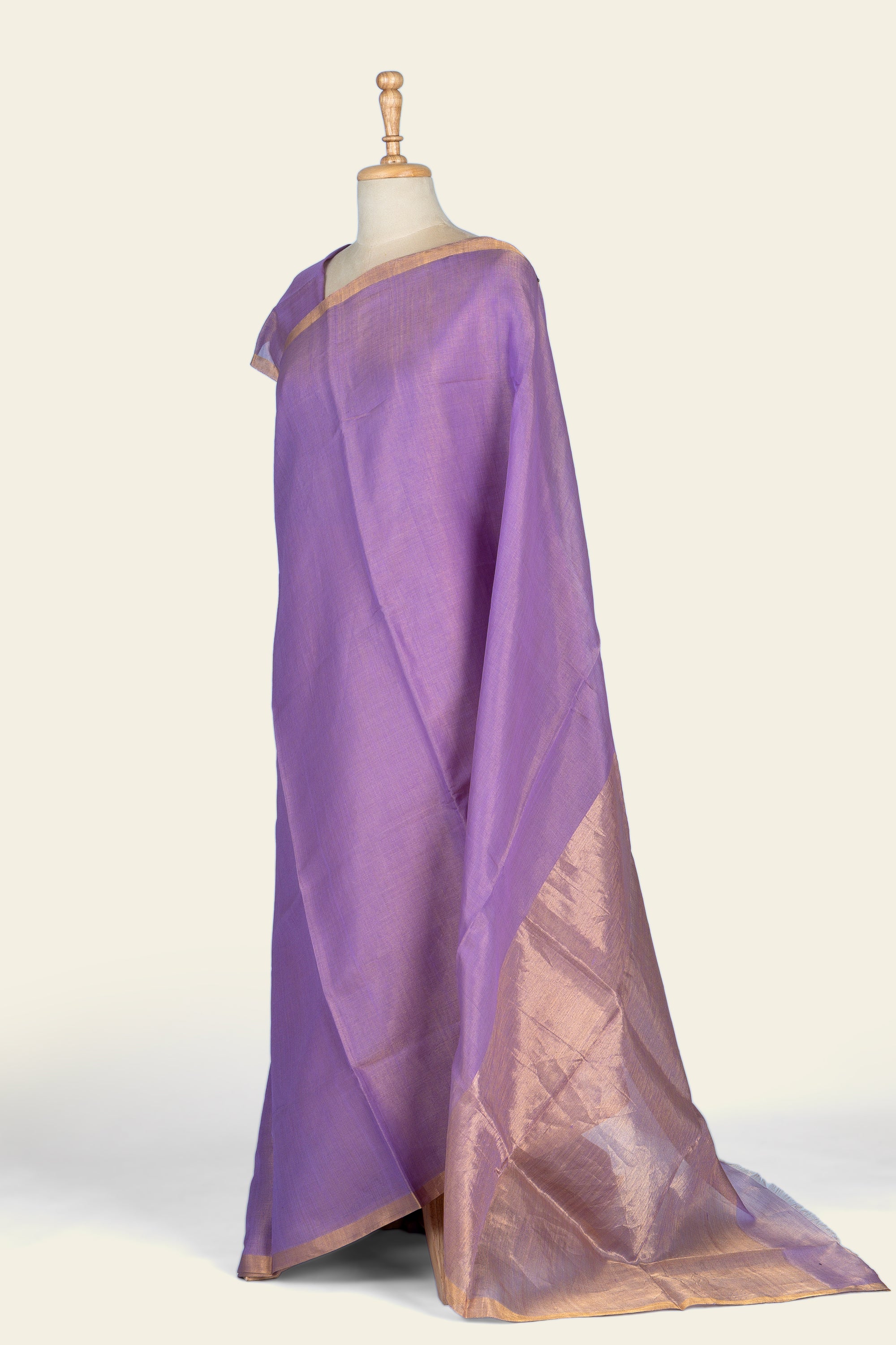Lavendar Chanderi Tissue Saree