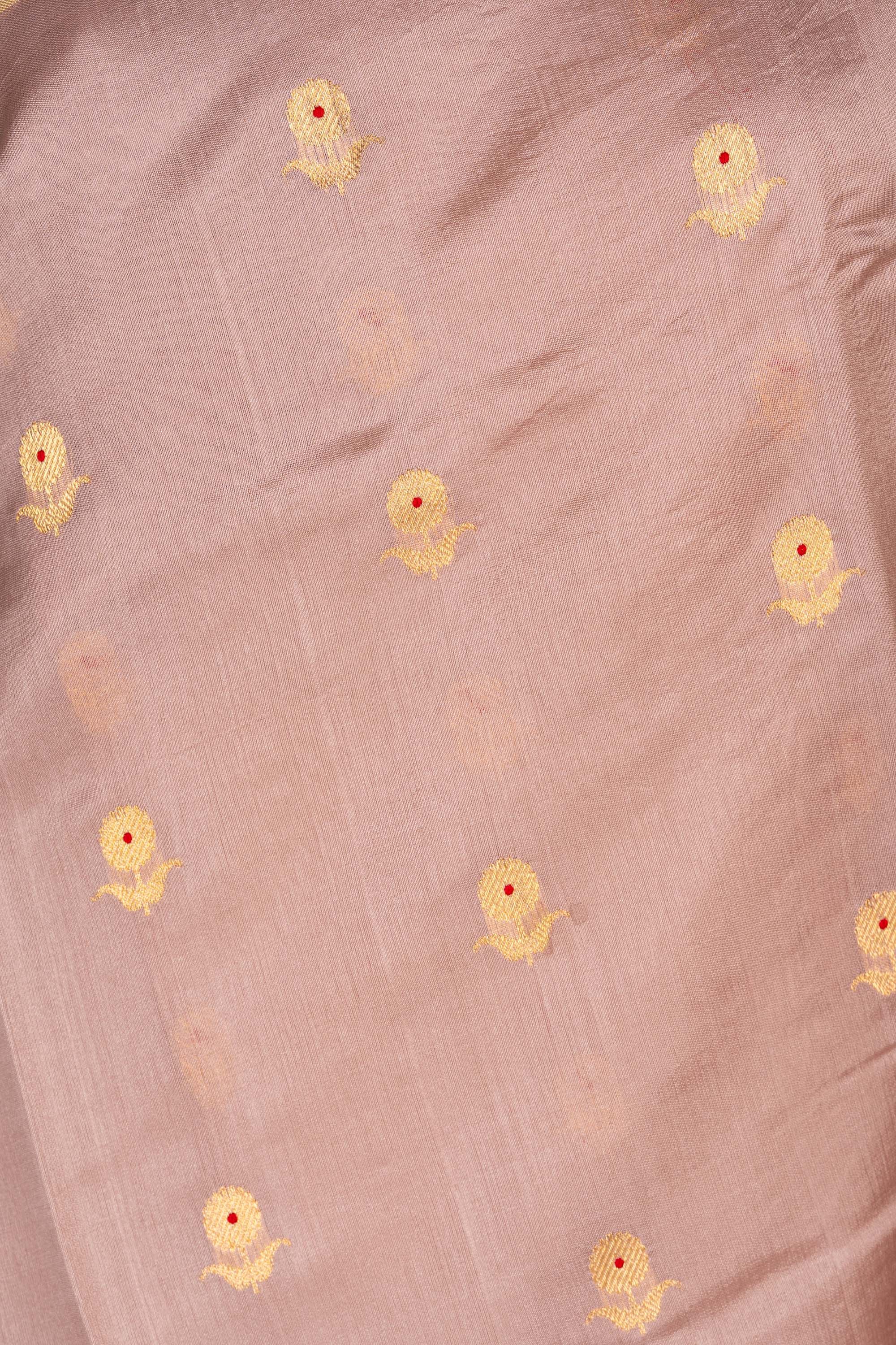 Onion Pink Chanderi  silk saree