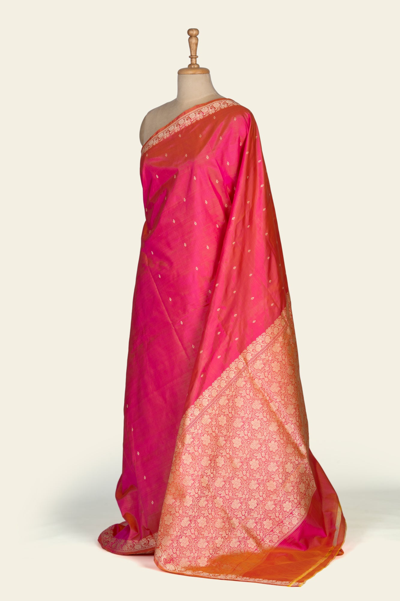 Soft Pink Resham Benarasi silk saree