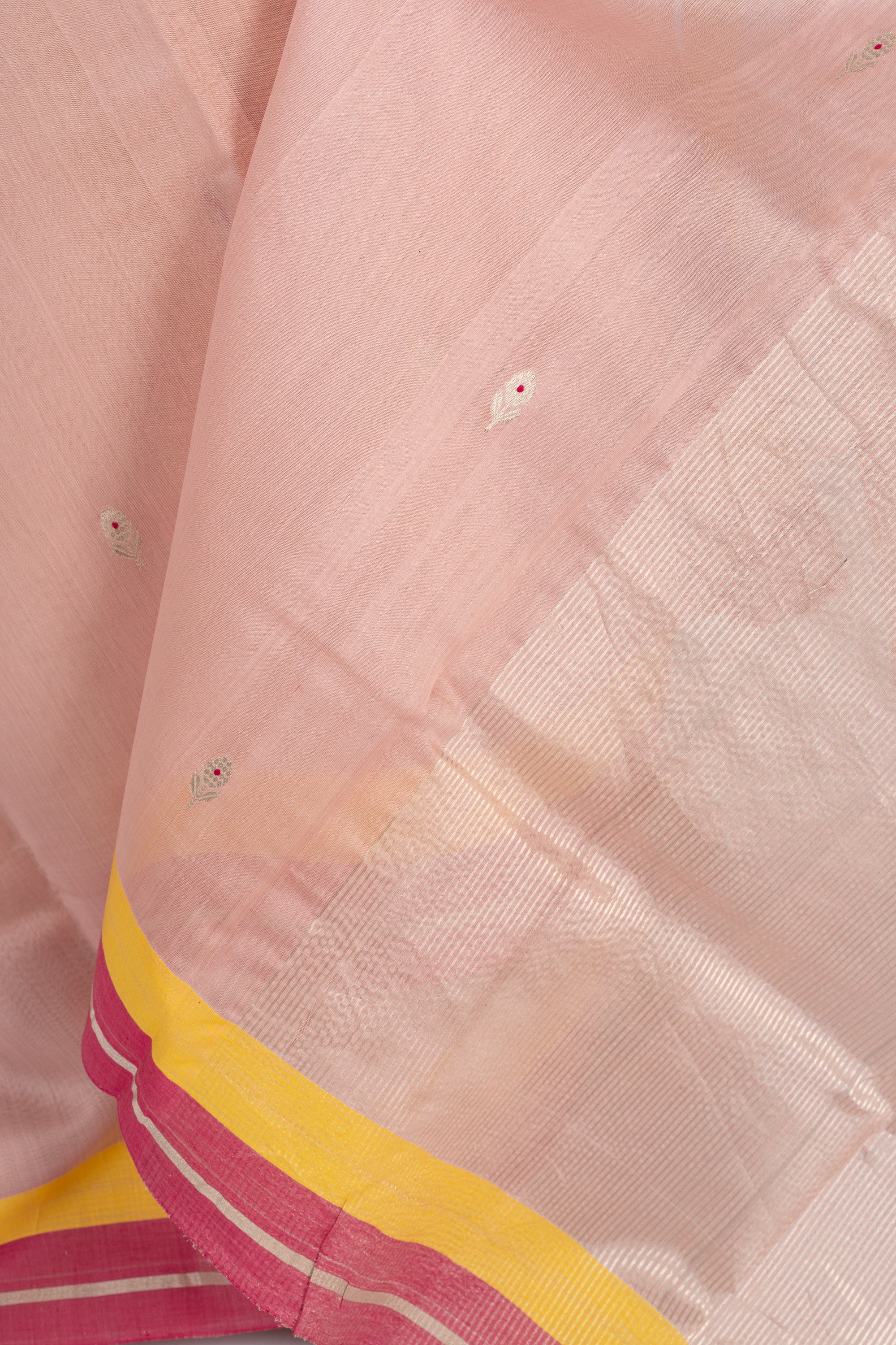 Misty Pink Chanderi Silk Cotton Saree