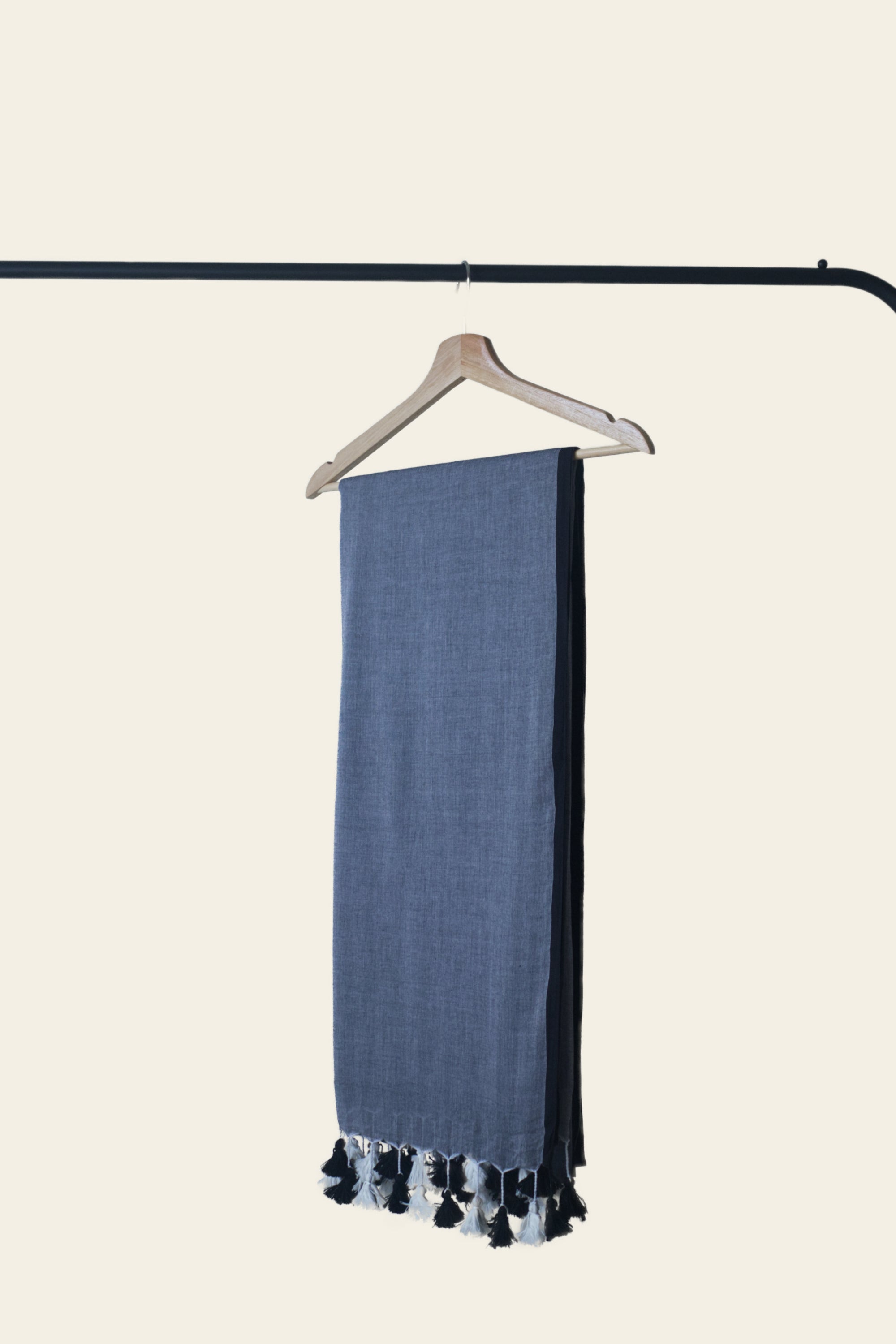 Grey Bengal Mulmul Cotton Saree